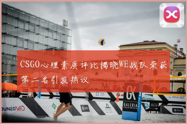 CSGO心理素质评比揭晓WE战队荣获第二名引发热议